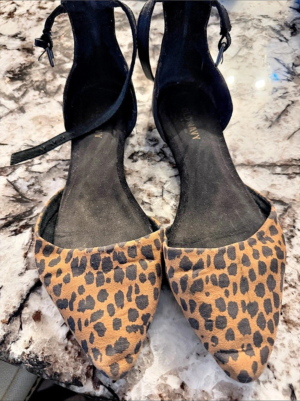 Old Navy Leopard Print Pointed-Toe Sandals